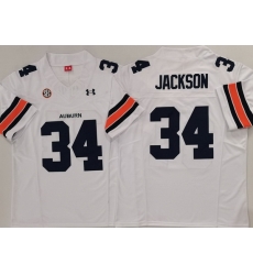 Men Auburn Tigers #34 Bo Jackson White Stitched NCAA Jersey