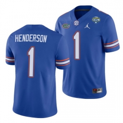 Florida Gators Cj Henderson Royal 2020 Cotton Bowl Men'S Jersey