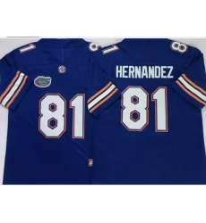 Men Florida Gators  81 Aaron Hernandez Stitched Jersey