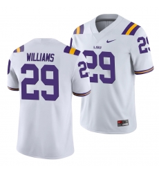 LSU Tiger Greedy Williams White College Football Men'S Jersey