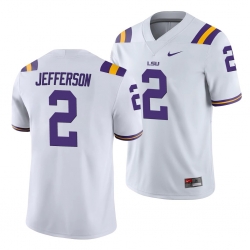 LSU Tiger Justin Jefferson White College Football Men'S Jersey