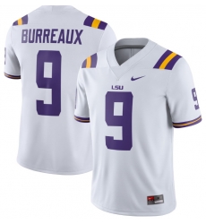 Men's Nike Joe Burrow White LSU Tigers Burreaux Alumni Player Jersey