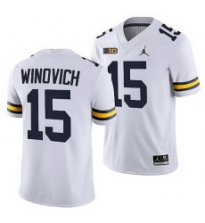 Michigan Wolverines Chase Winovich White Nfl Alumni Men Jersey