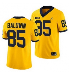 Michigan Wolverines Daylen Baldwin Maize College Football Men Jersey