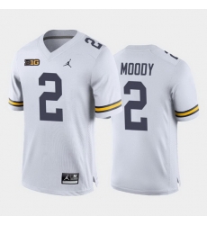 Michigan Wolverines Jake Moody White Away Men'S Jersey