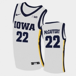 Men Iowa Hawkeyes Patrick Mccaffery Home White College Basketball Jersey