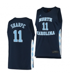 North Carolina Tar Heels Day'Ron Sharpe Navy Alternate Men Jersey