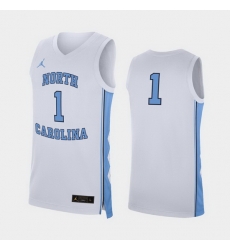 North Carolina Tar Heels White Replica Men'S Jersey