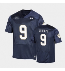 Men Notre Dame Fighting Irish Kyle Rudolph Replica Navy College Football Playoff Jersey