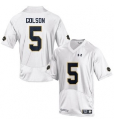 Men Under Armour 5 Replica White Jersey