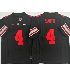 Men Ohio State Buckeyes #4 Jeremiah Smith Black Stitched NCAA Jersey
