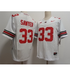 Ohio State Buckeyes #33 Jack Sawyer White Stitched NCAA Football Jersey