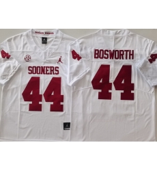 Men Oklahoma Sooners White #44 Brian BOSWORTH Stitched NCAA Jersey Men Oklahoma Sooners White #44 Brian BOSWORTH Stitched NCAA Jersey