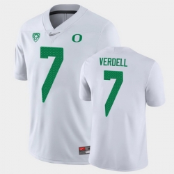 Men Oregon Ducks Cj Verdell Game White College Football Jersey