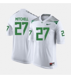 Men Oregon Ducks Terrance Mitchell College Football White Jersey