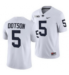 penn state nittany lions jahan dotson white college football men jersey