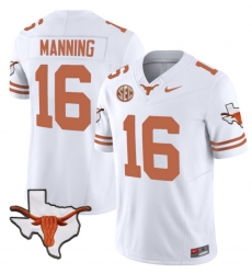 Men Texas Longhorns #16 Arch Manning White F U S E LIMITED Jersey Men Texas Longhorns #16 Arch Manning White F U S E LIMITED Jersey