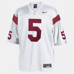 Men Usc Trojans Reggie Bush College Football White Jersey