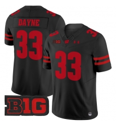 Men Youth Wisconsin Badgers 33 Ron Dayne Black 2024 Vapor Limited Jersey All Stitched