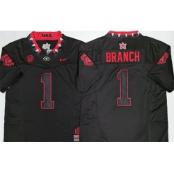 Georgia Bulldogs  1 Zachariah Branch White 2026 F U S E  Stitched Jersey