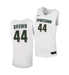 Michigan State Spartans Gabe Brown White Replica Men Jersey