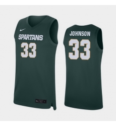 Michigan State Spartans Magic Johnson Green Replica Men'S Jersey