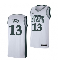 Michigan State Spartans Steven Izzo White Retro Limited Men'S Jersey