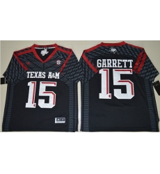 Aggies #15 Myles Garrett Black New SEC Patch Stitched NCAA Jersey