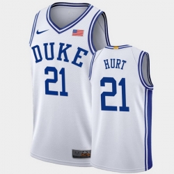 Duke Blue Devils Matthew Hurt White Authentic Men'S Jersey