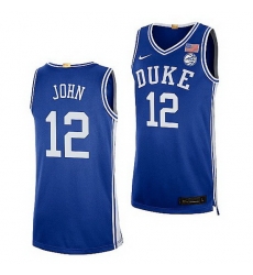 Duke Blue Devils Theo John Royal College Basketball 2021 22Authentic Jersey