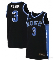 Men Duke Blue Devils Isaiah Evans #3 Black Stitched NCAA Basketball Jersey