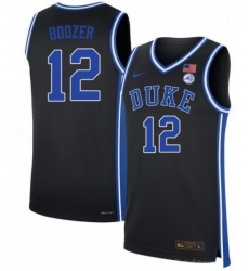 Mens Duke University #12 Cameron Boozer Black High School Jersey