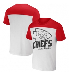 Men Kansas City Chiefs Cream Red X Darius Rucker Collection Colorblocked T Shirt