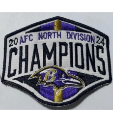 2024 AFC Baltimore Ravens NFL North DIVISION CHAMPIONS Patch Biaog