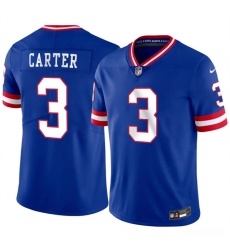 New York Giants  3 Abdul Carter Blue 2026 Classic Vapor Untouchable Limited Stitched Jersey