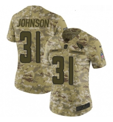 Womens Nike Arizona Cardinals 31 David Johnson Limited Camo 2018 Salute to Service NFL Jersey