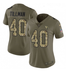 Womens Nike Arizona Cardinals 40 Pat Tillman Limited OliveCamo 2017 Salute to Service NFL Jersey