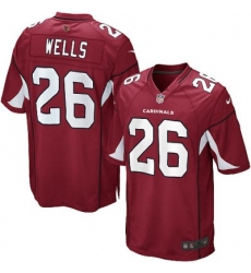 Youth Nike Arizona Cardinals 26# Chris Wells Game Red Color Jersey