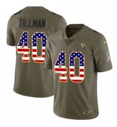 Youth Nike Arizona Cardinals 40 Pat Tillman Limited OliveUSA Flag 2017 Salute to Service NFL Jersey