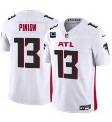 Men Atlanta Falcons 13 Bradley Pinion White 2025 F U S E With 1 Star C Patch Vapor Untouchable Limited Stitched Football Jersey