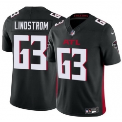 Men Atlanta Falcons 63 Chris Lindstrom Black 2025 F U S E  Vapor Untouchable Limited Stitched Football Jersey