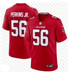 Men's Atlanta Falcons Harold Perkins Jr. #56 Nike Red F U S E Stitched NFL Jersey