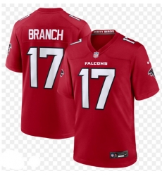 Men's Atlanta Falcons Zachariah Branch #17 Nike Red F U S E Stitched NFL Jersey