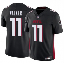 Youth Atlanta Falcons 11 Jalon Walker Black 2025 Draft F U S E  Vapor Untouchable Limited Stitched Football Jersey