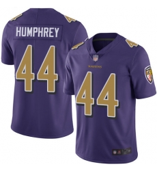 Ravens 44 Marlon Humphrey Purple Mens Stitched Football Limited Rush Jersey