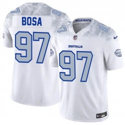 Men Buffalo Bills 97 Joey Bosa White 2025 F U S E Rivalries Vapor Untouchable Limited Stitched Football Jersey