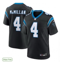Men Carolina Panthers 4 Tetairoa McMillan Black Limited Stitched Jersey Men Carolina Panthers 4 Tetairoa McMillan Black Limited Stitched Jersey