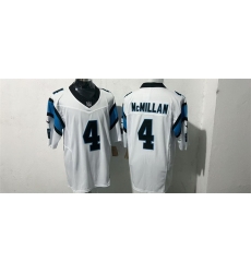 Men Carolina Panthers  4 Tetairoa McMillan White F U S E  Vapor Limited Stitched Football Jersey
