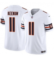 Men Chicago Bears 11 Case Keenum White 2025 F U S E  Vapor Untouchable Limited Stitched Football Jersey
