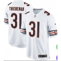Men Chicago Bears  31 Dillon Thieneman White 2026 F U S E  Vapor Untouchable Limited Stitched Football Jersey